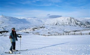 We have snow and the skiing conditions at Glenshee and the Lecht (both just unde